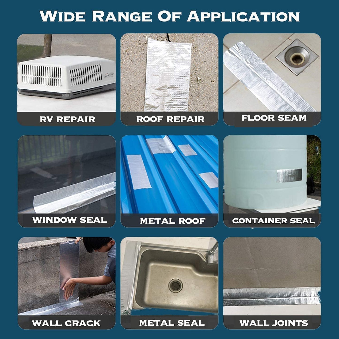 💧Waterproof Aluminium Foil Tape For Leakage Solution 🔥