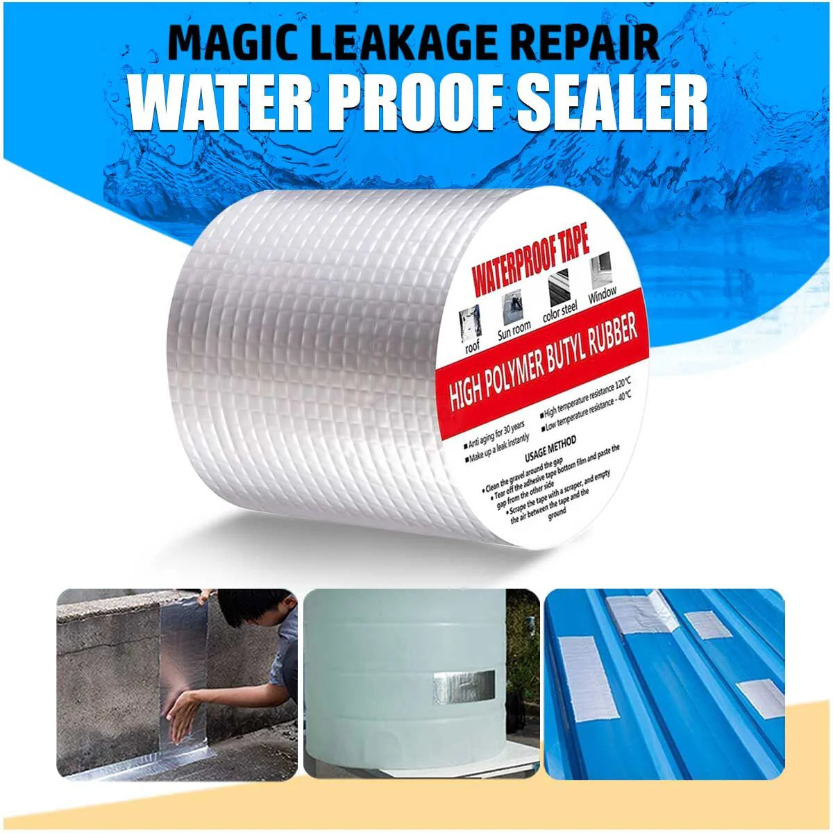 💧Waterproof Aluminium Foil Tape For Leakage Solution 🔥