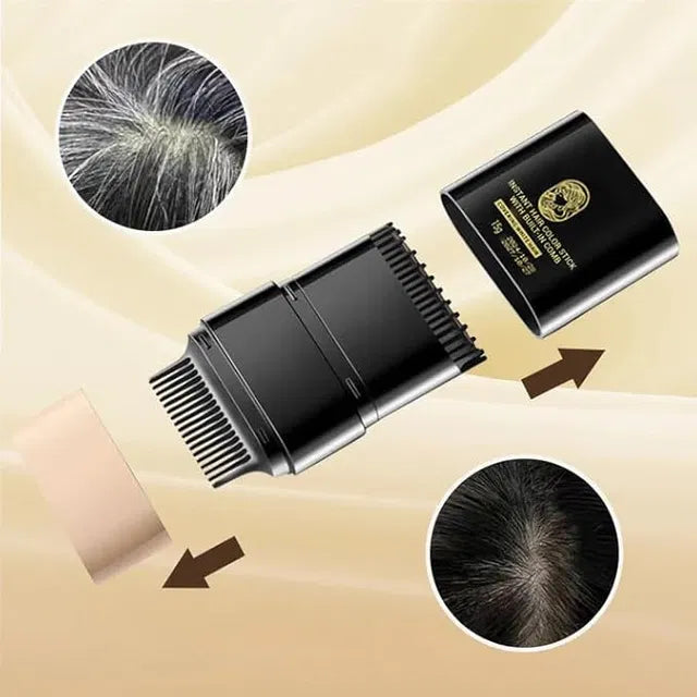 2 in 1 Instant Hair Dye Stick with Built-in Comb